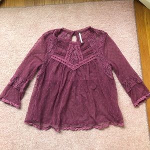 Free People lace shirt